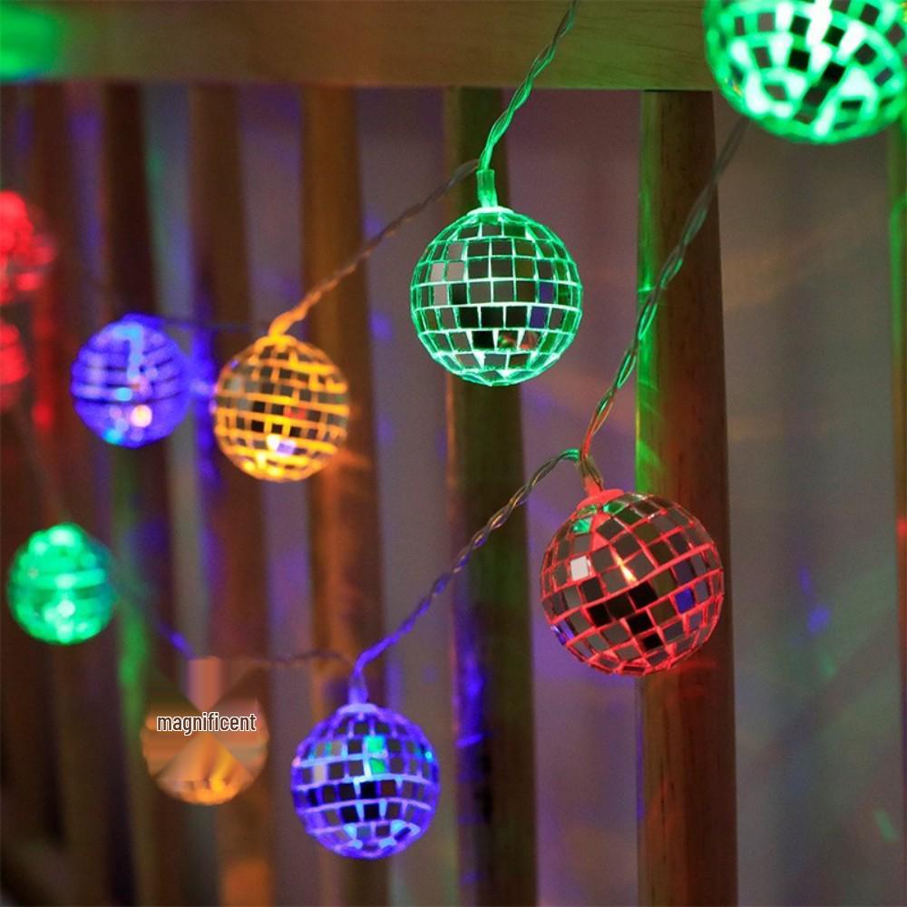 LED Disco Ball String Lights for Parties and Festivals