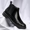 Hochwertige Herren Casual Chelsea Boots Luxusmarke Bequem Business Herren Stiefeletten Neuer Designer Weiches Leder Herren Anzugschuhe
