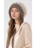 Women's Fair Isle Lace-Up Ear Protection Beanie: Thick, Warm Knitted Pompom Hat for Autumn & Winter