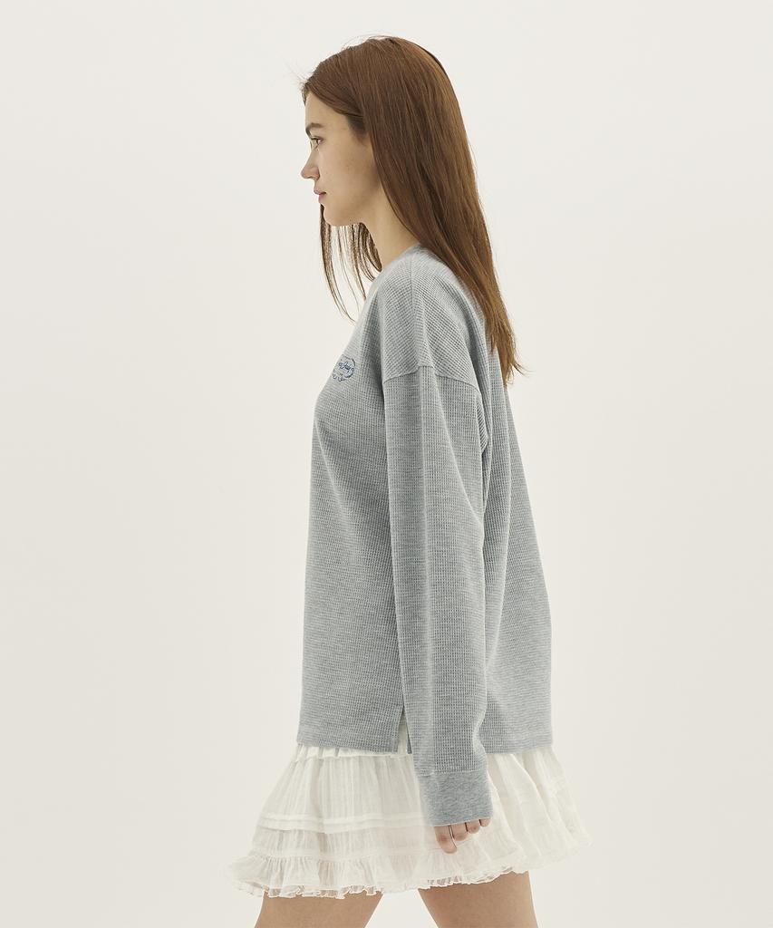 JUCYJUDY Semi-Oversized Waffle T-Shirt J1Ts020J