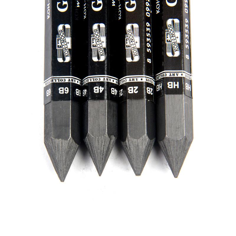 HB/2B/4B/6B Sketch Charcoal Stick Black Woodless Graphite Stick Pencil Drawing Strips Art Student Sketch Painting Graphite Pen