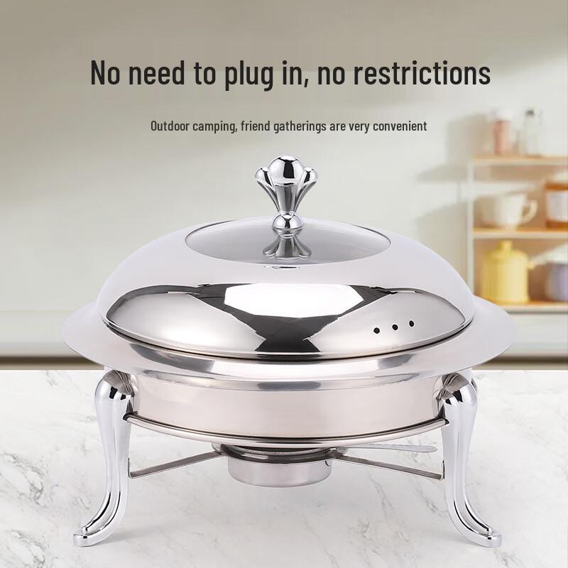 Stainless Steel Chinese Buffet Alcohol Stove Hot Pot