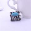 Hollow Out Metal Elegant Clothing Accessory Square Women Brooches Scarf Buckle Shawl Buckle Pearl