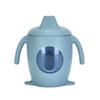 Silicone Baby Silicone Sippy Cup Learning Cup Transparent Cups Fashion Cartoon Water Bottle  Baby