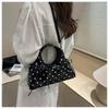 Korean Ballet Style Bow Handbag, High-looking And Light Luxury Shoulder Crossbody Bag