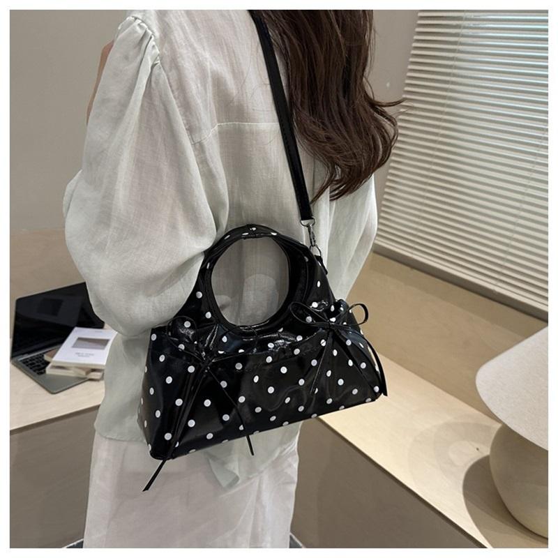 Korean Ballet Style Bow Handbag, High-looking And Light Luxury Shoulder Crossbody Bag