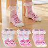 Catch! Tiny Ping Princess Ribbon Lace Mid-Calf Socks (4 Pack)