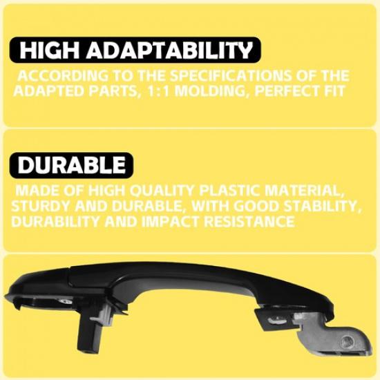 Right Passenger Rear Outer Exterior Door Handle For Hyundai Tucson 2005-09 EOOK