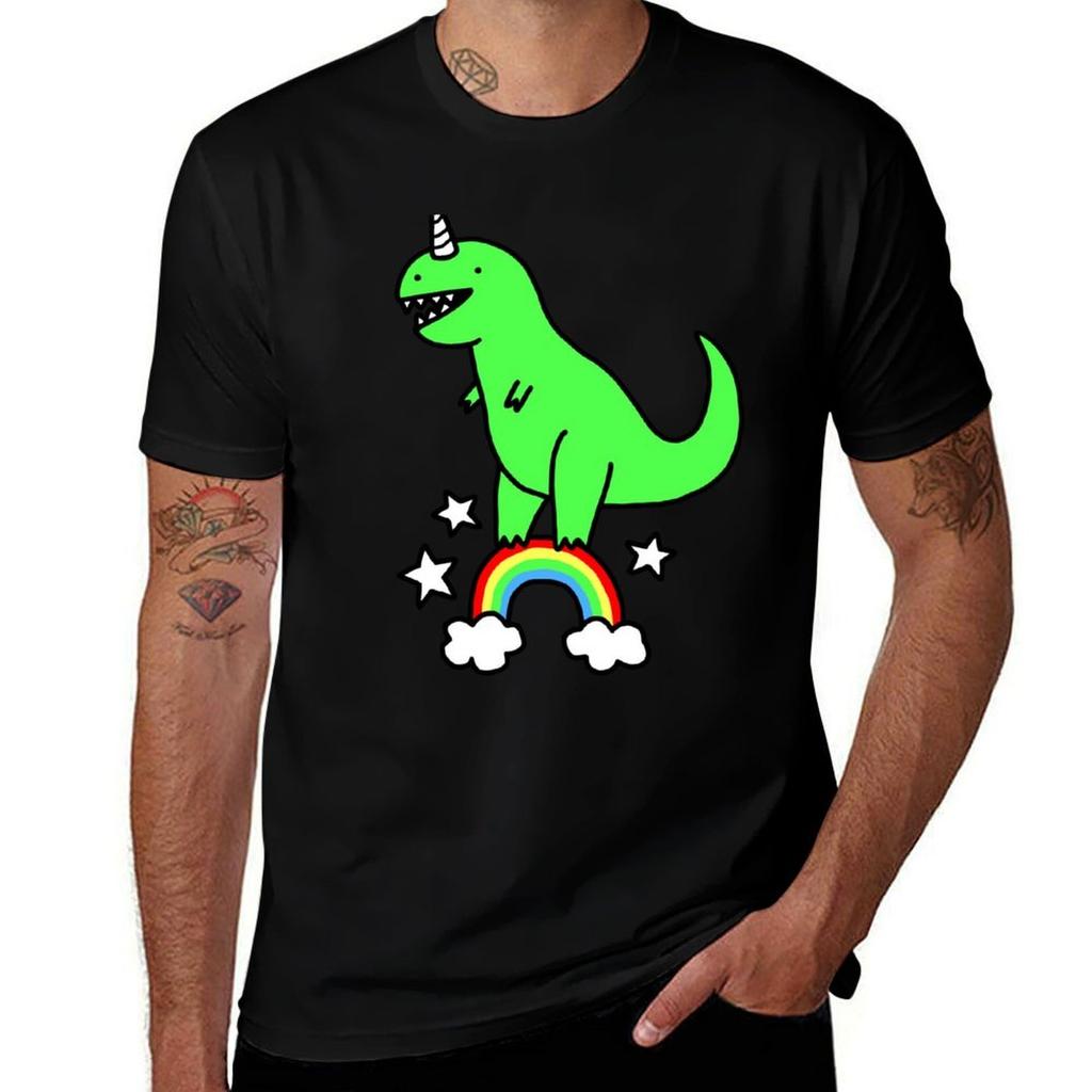 TRexicorn TShirt Athletic Fit Sports Short Sleeve Top