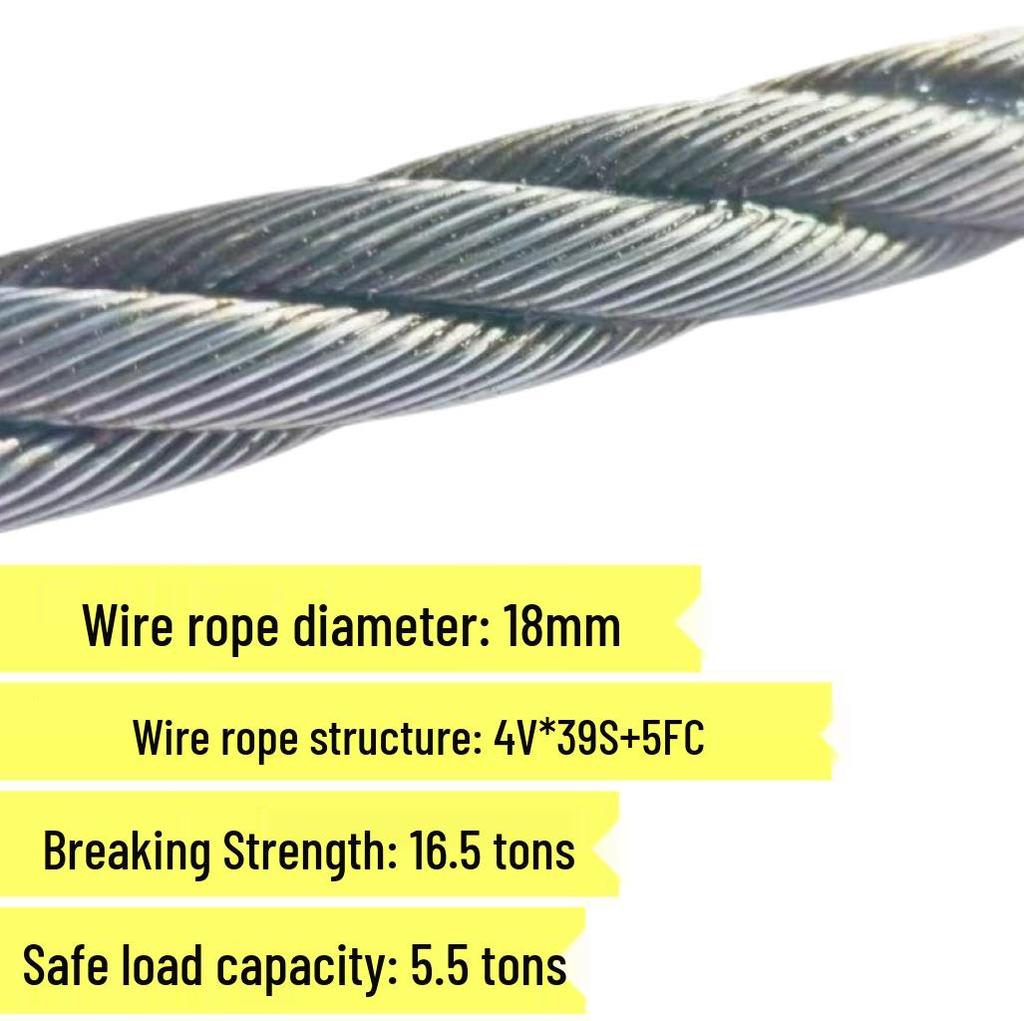 Crane Special Anti-Rotation Steel Wire Rope: 4-Strand, Suitable for 8 to 25 Ton Cranes, Compatible with XCMG, SANY, and Zoomlion