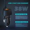 48W USB Fast Car Charger Stretch Cable Adapter for IPhone 12 11 14 15 Samsung Galaxy Android Type-c Car Charger