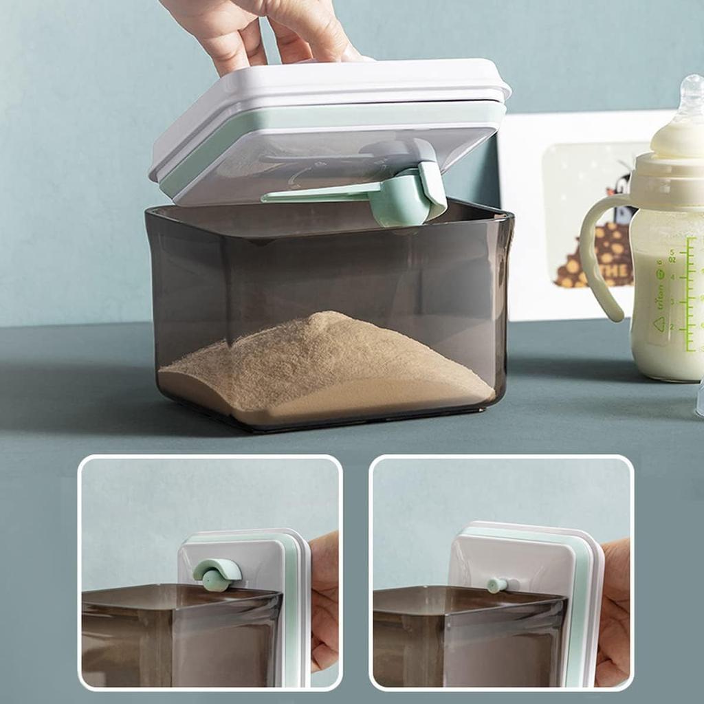 1700 Ml Distributeur Lait En Poudre Bebe Sarcelle Boite Doseuse Lait