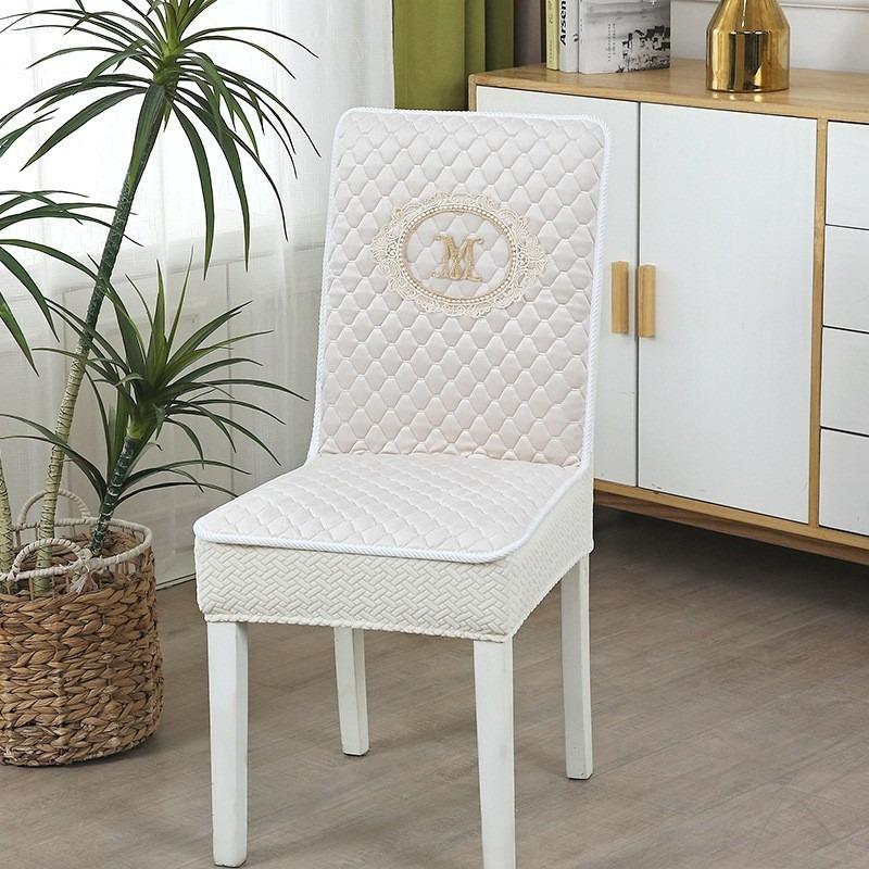 One-piece Dining Table and Chairs Cover Dining Chair Mats Chair Cover Set Household Cushions Elastic Stool Cover Four Season Universal Chair Cushion