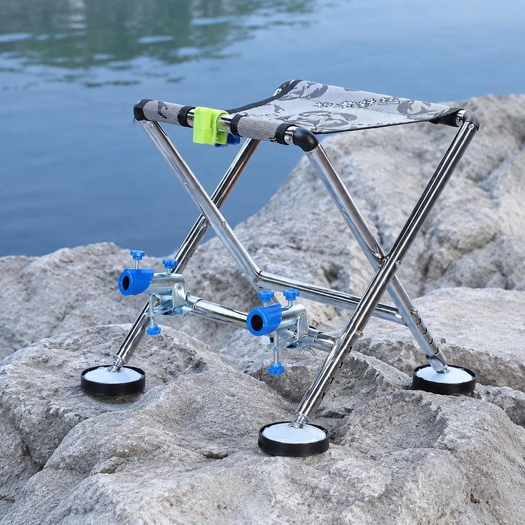 Fishing Chair with Rod Holders All Terrain Holder Compact