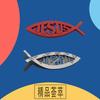 3D Premium Jesus Fish Symbol Logo for Car Motorcycle Engine Hood Fender Trunk Tail Rear Bonnet Nameplate Decal Emblem Badge Sticker