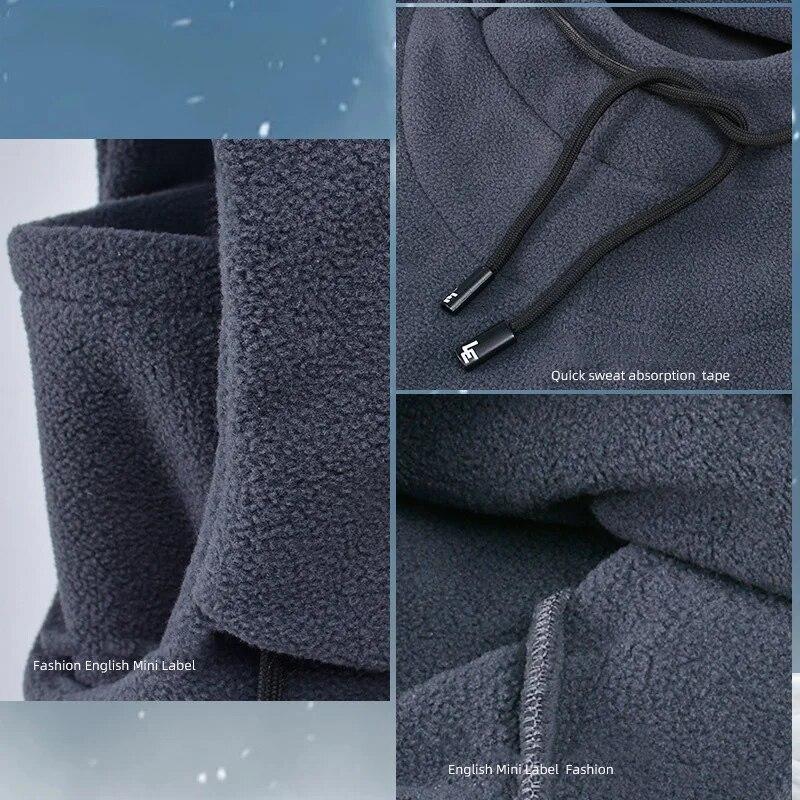 Kominiarka z wysokim polarem zimowa narciarska wiatroszczelna czapka kolarstwo na świeżym powietrzu czapka męska twarz kaptur czapki damskie pluszowa ciepła czapka