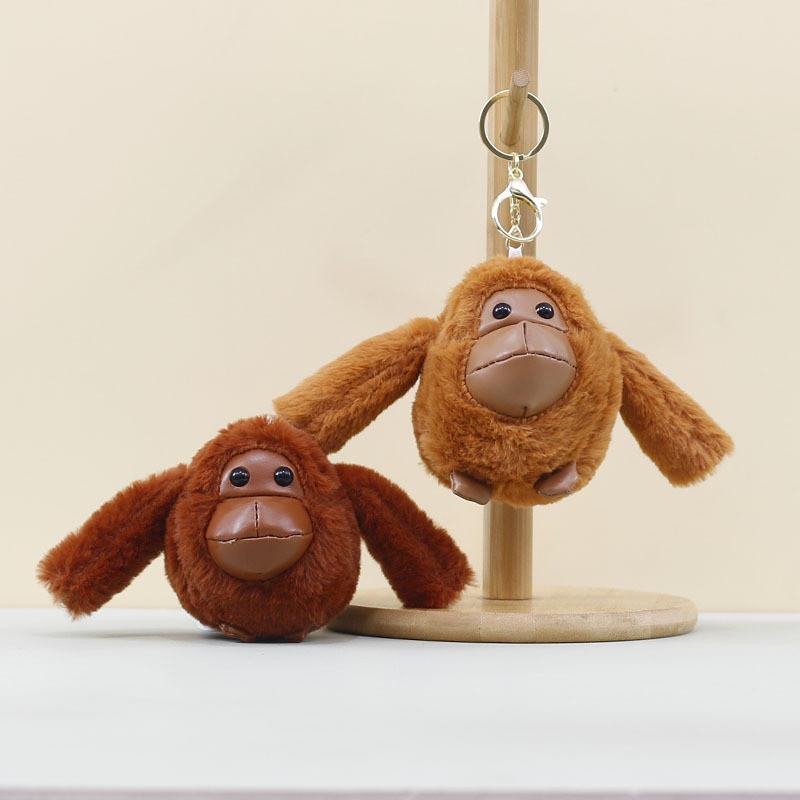 Long Huhu Bear Arm Monkey Pendant Plush Toy Bag Pp Cotton Keychain Decorations