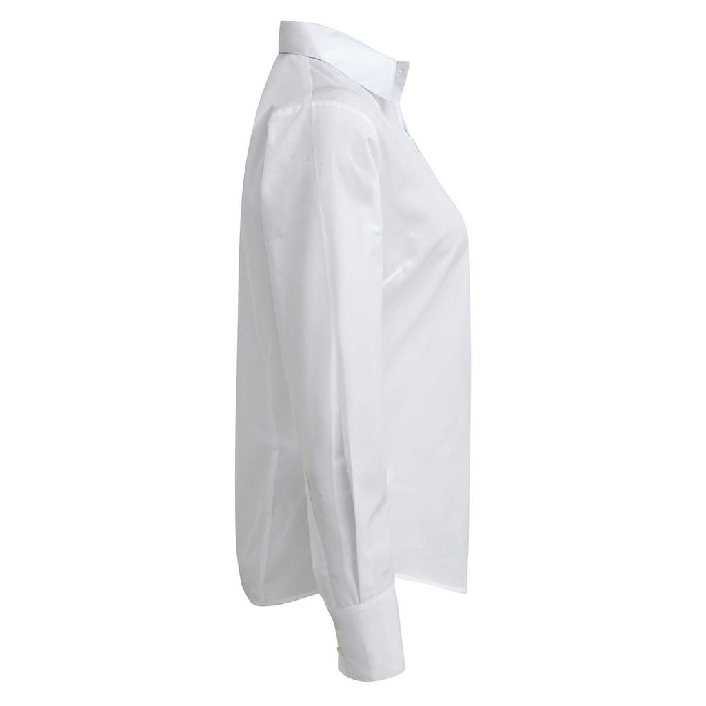 Premier Womens/Ladies Poplin Long-Sleeved Blouse