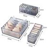 2/3Pcs Underwear Drawer Organizer Storage Box Foldable Closet Organizers Drawer Divider Storage Boxes For Underpants Socks Bra