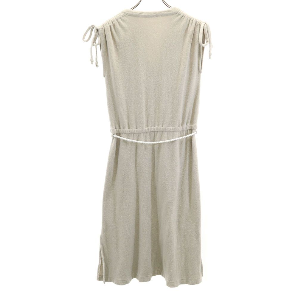 YOUNG&OLSEN Made In Japan No Sleeve Terry Cloth, Skipper Collar Knee-length Dress Women Used