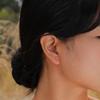 Bling CZ Stone Butterfly Stud Earrings for Women Girls, Trendy Gold Color Anti Allergy Metal Cubic Zirconia Ear Jewelry