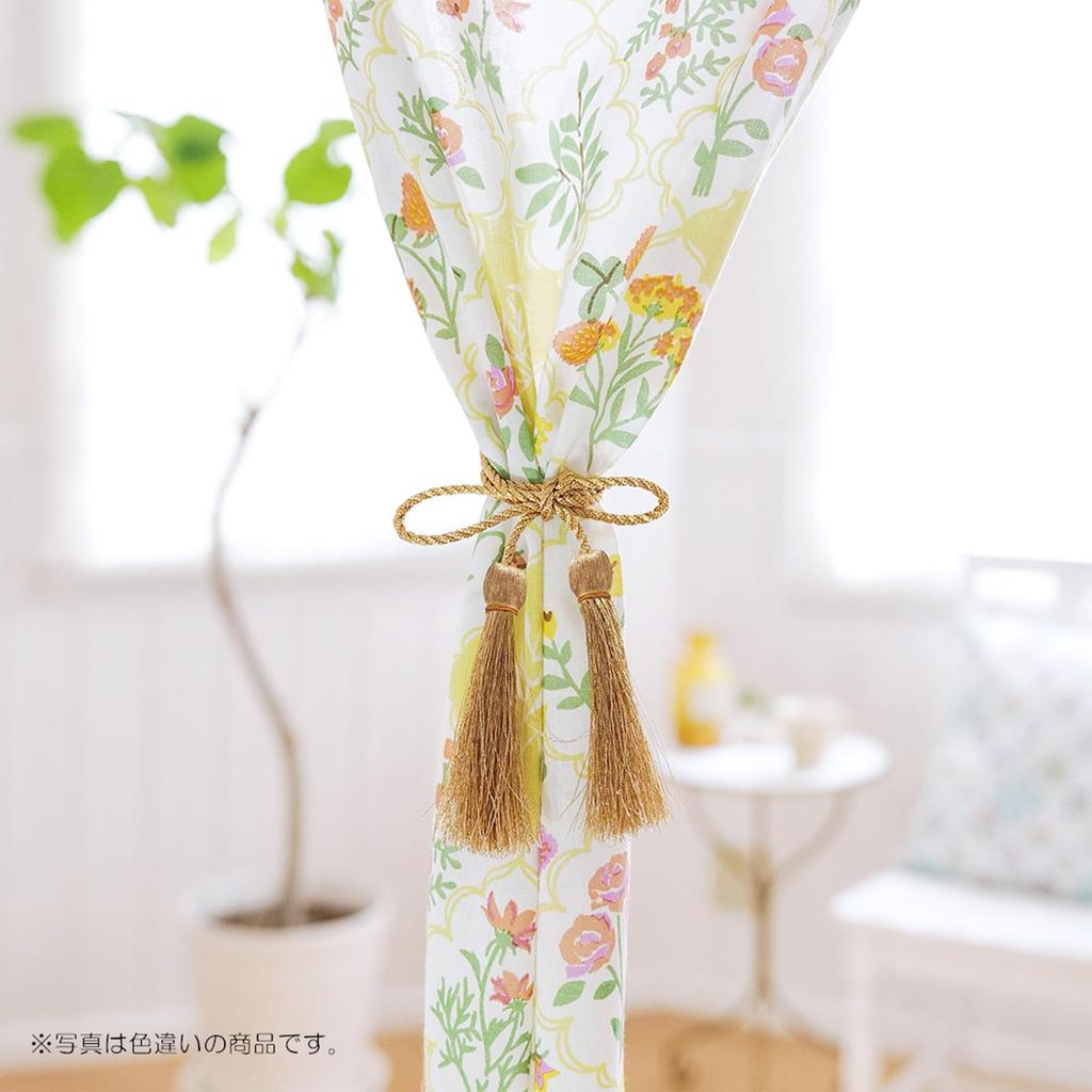 Tomo Corporation Noren Lace Flower Room Product Curtain, Pattern, Blue, Long, Divider, 100% Cotton, 85x150cm, Number 15625-870-343