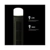 Tragbarer Luftkühler Ventilator, Stromlinienförmiger Turmventilator mit LED, Starker Wind, Platzsparend, USB-Schnittstelle Schwarz
