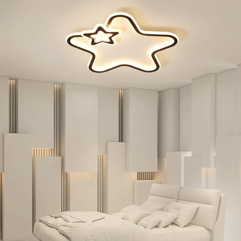 Modern Star LED Ceiling Lamp For Children Living Room Study Aisle Balcony Chandelier Indoor Home Decor Lighting Fixture Luster