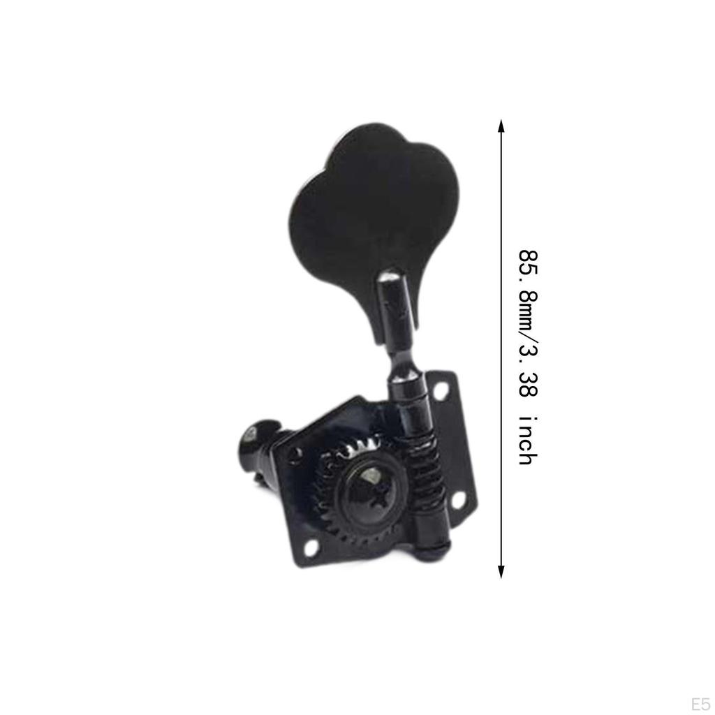 4 Pieces Electric Bass Tuning Pegs Knobs Keys Machine Heads Open Frame Tuner for Show