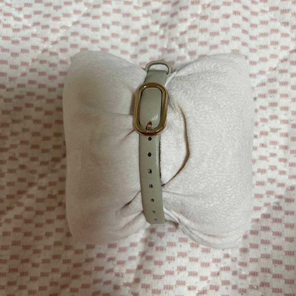 Used Katespade Hollis Three Hand Matte Gray Leather Watch KSW1548