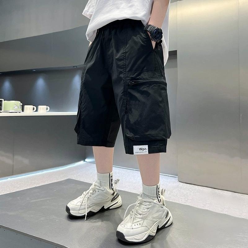 Children's Clothing, Boys' Overalls, Summer Sports Shorts, Big Children, Summer Boys, Loose Pants, Trend