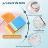 50 Sheets Colorful Waterproof PET Transparent Memo Sticky Note Paper Daily To Do It Check List Paperlaria School Stationery