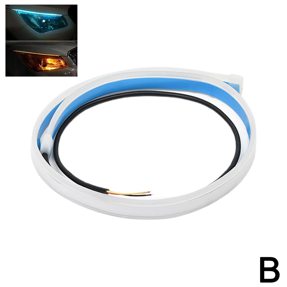 30cm Car Hood Light Strip Daytime Running Flexible LED Auto Decorative Atmosphere Ambient Lamps DRL 12V