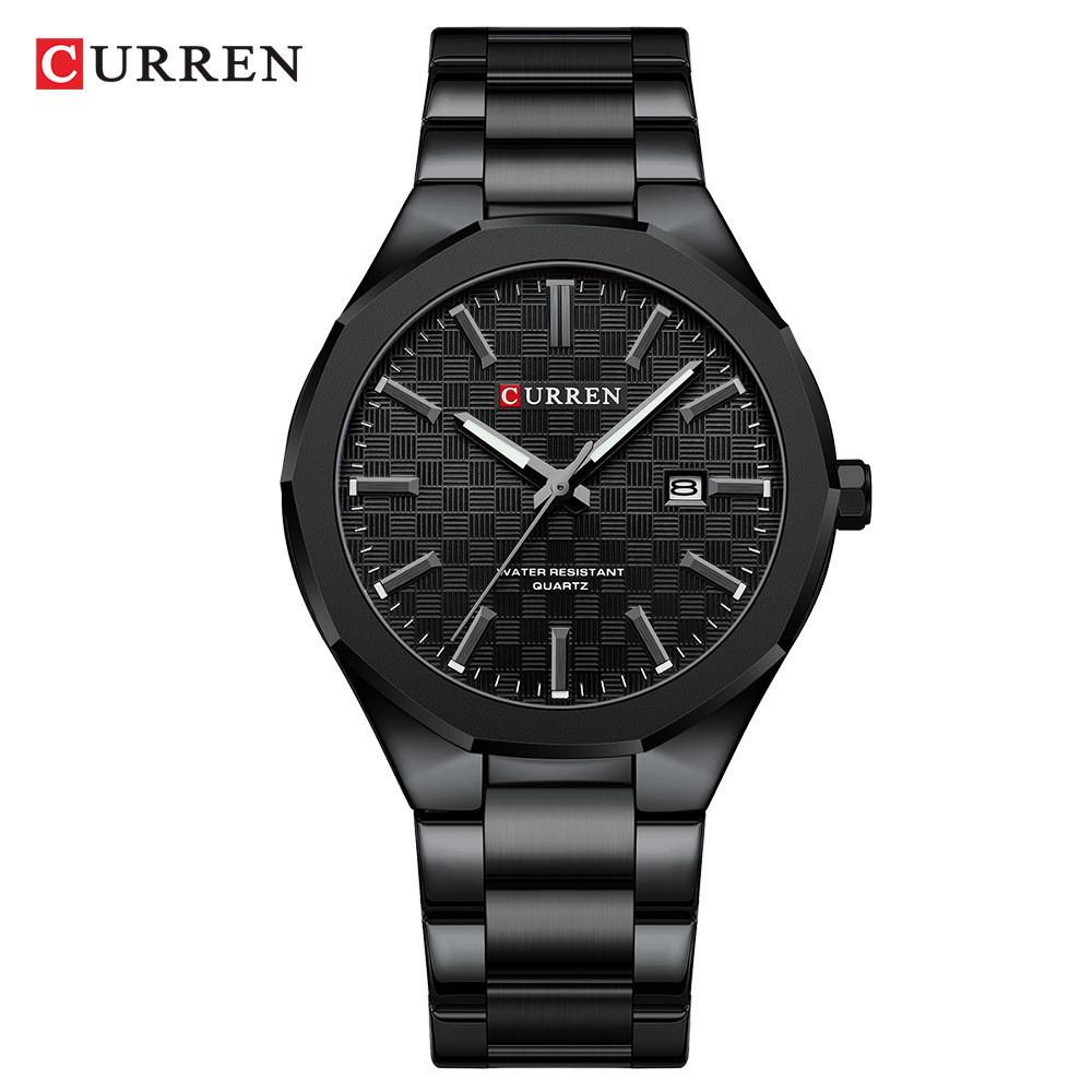 Curren 8477 Men s Quartz Watch with Calendar, Steel Band, Student Sports & Business Style