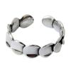 New Personality Creative Multi-layer Chiba Scale 925 Sterling Silver Jewelry Distressed Smooth Round Opening Rings TYB433
