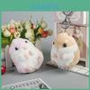 Chaveiro Brinquedo de Pelúcia Adorável Criativo de Hamster Para Amantes de Animais Fofos 11cm