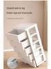 Five-Drawer Plastic Storage Cabinet for Household Organization