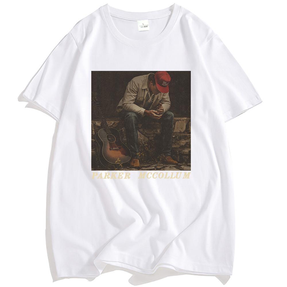 

2025 Альбом ПАРКЕР МАККОЛЛУМ Футболка Хлопок Короткий Рукав Летние Футболки Повседневная Мужская Женская Футболка Круглый Вырез Мужская Уличная Одежда Принт XS