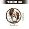 Lightweight Acrylic Wall Hanging Horse Ornament For Patios And Indoor Use Creates Beautiful Lighs Effects 20cm Diameter