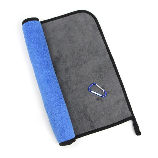 

Рыболовное полотенце Высокоабсорбирующее Износостойкое Хлопковое Квадратное Рыболовное Полотенце для Спорта на Открытом Воздухе с Пряжкой для Пешего Туризма синий