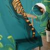 Lotus Leaf Water Surface Tiger Curtain For Living Room Transparent Tulle Curtains Window Sheer For The Bedroom Accessories Decor