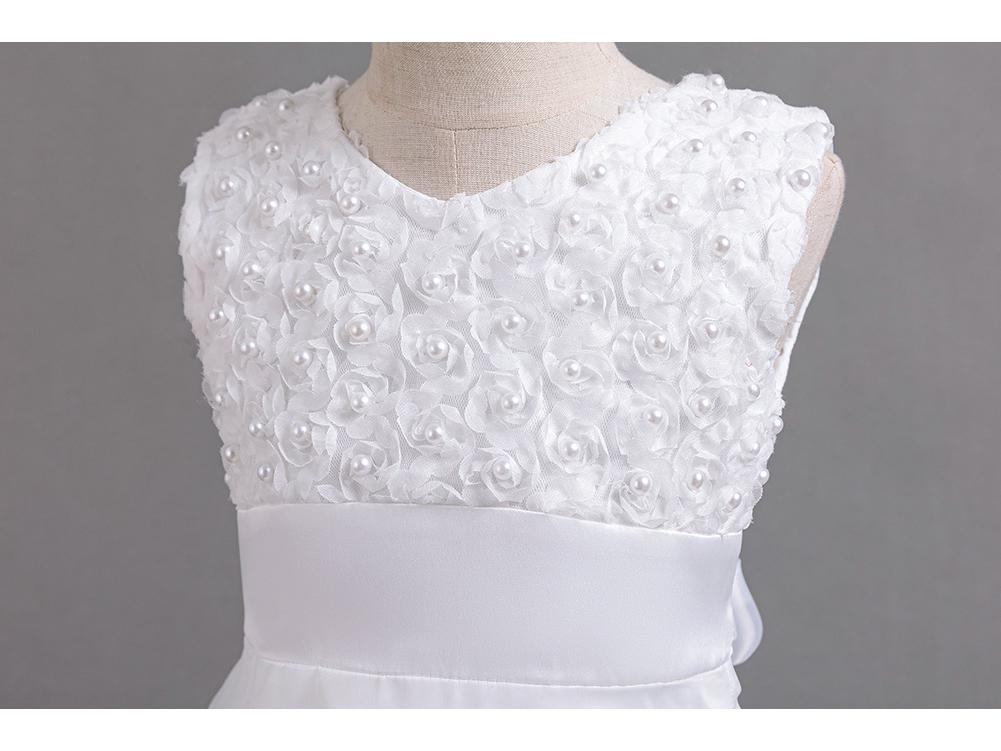 Girls' Formal Fashion Tulle Skirt Flower Girl Dress for Weddings and Piano Performances - Available Now