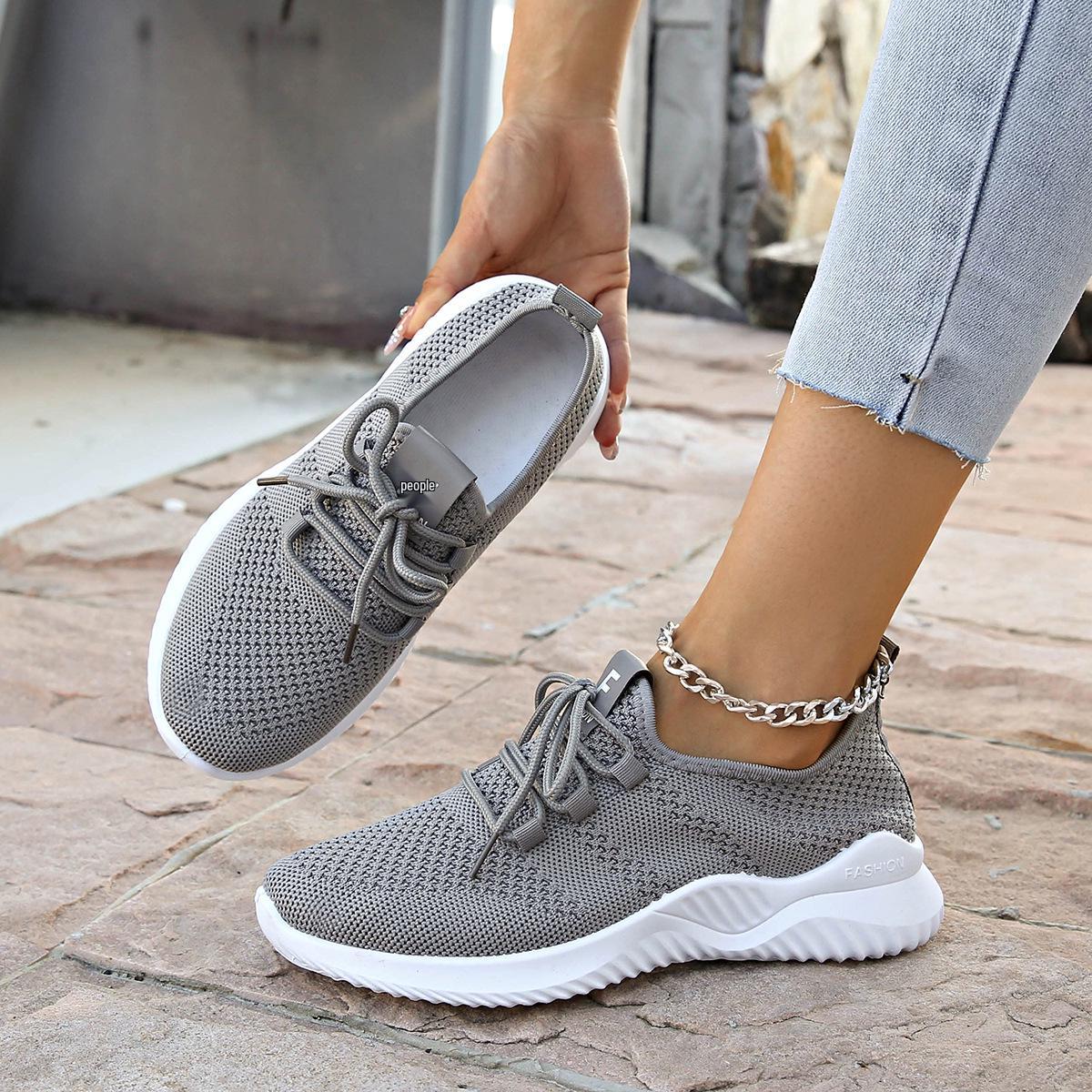 2025 Women s Fly-knit Lightweight Casual Running Shoes - Breathable and Soft Sole 43