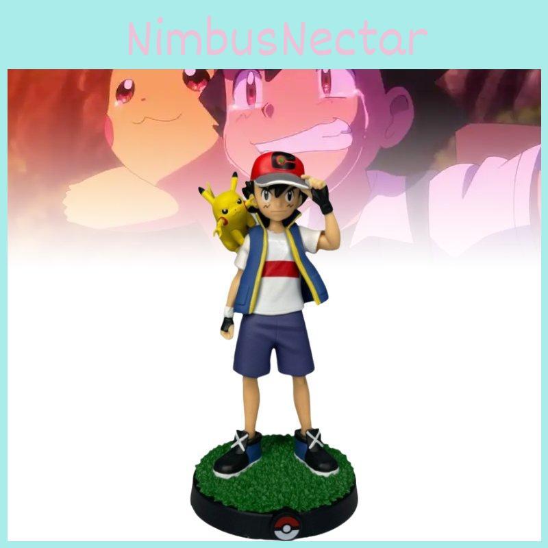 Niedliche Pikachu- und Ash-Figur, Sammlerstück, PVC-Modell, perfekt als Geschenk und Dekoration