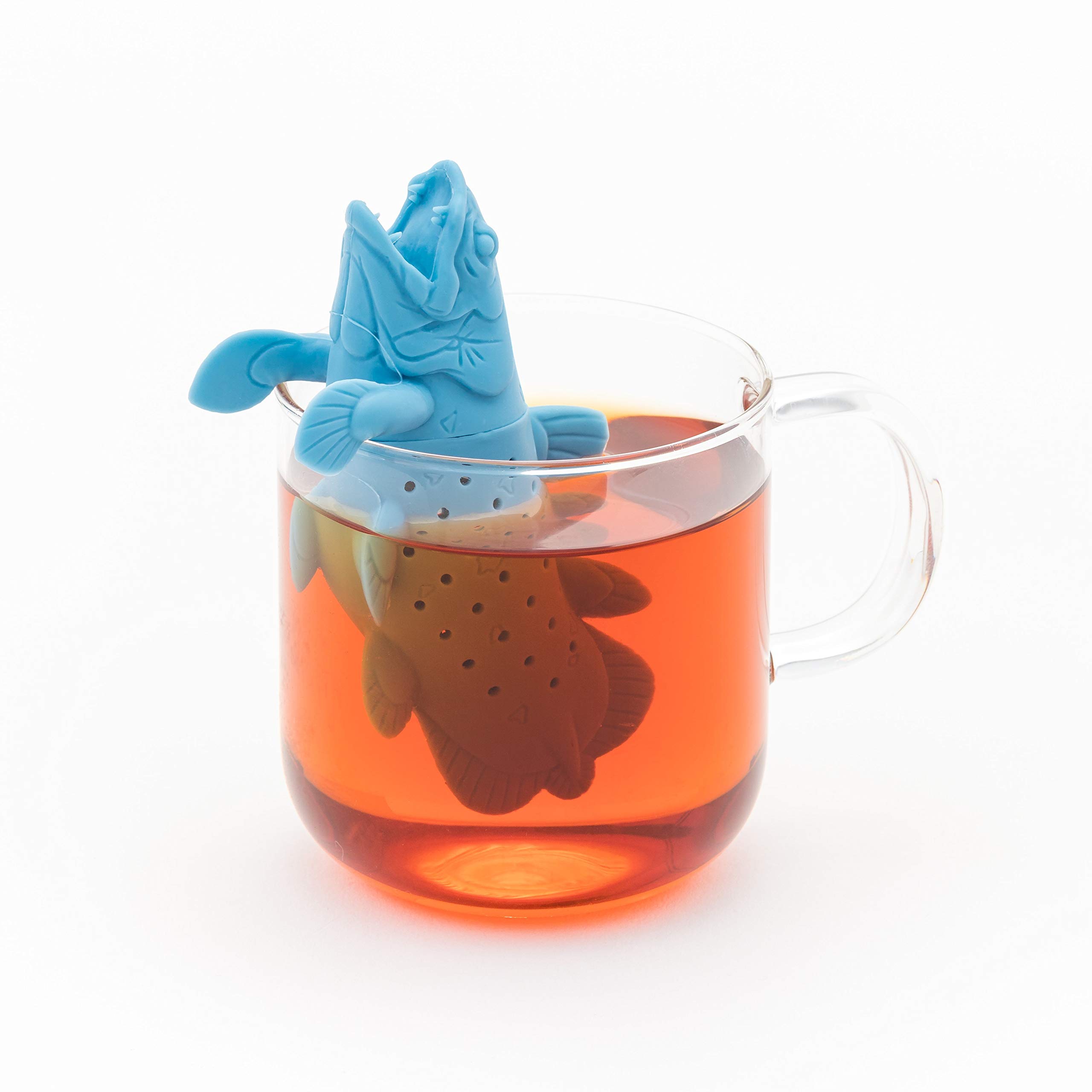 

Calorata Animal Tea Strainer (CoelacanthDishwasher and Microwave SafeSilicone) Cute Animal Tea Strainer Tea Infuser Gift