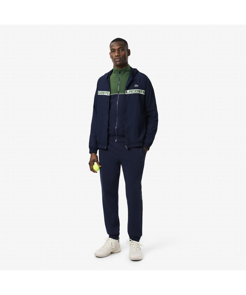Lacoste Men'S Lettering Tennis Sweat Jacket Sh4751-55N 802