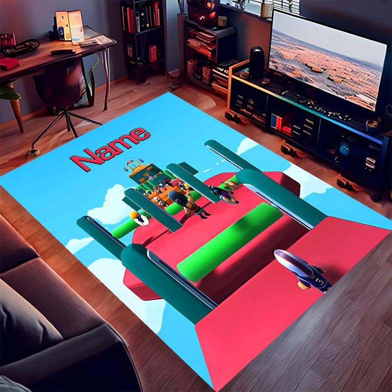 Custom personalization Stumble Guys Print Area Rug - Soft, Washable Non-Slip Indoor Mat,Living Room,Home&Office Decorative Rug
