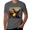 Mona Lisa Dabbing Dab La Maglietta Originale T Shirt Unisex Magliette in Cotone per Unisex Grafica Maglietta Divertente
