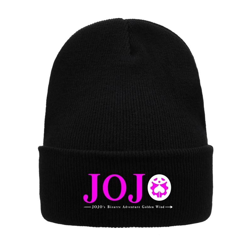 

8 стилей, зимние вязаные шапки JoJo Bizarre Adventure, аниме-шапка унисекс, модная теплая уличная шапка черного цвета
