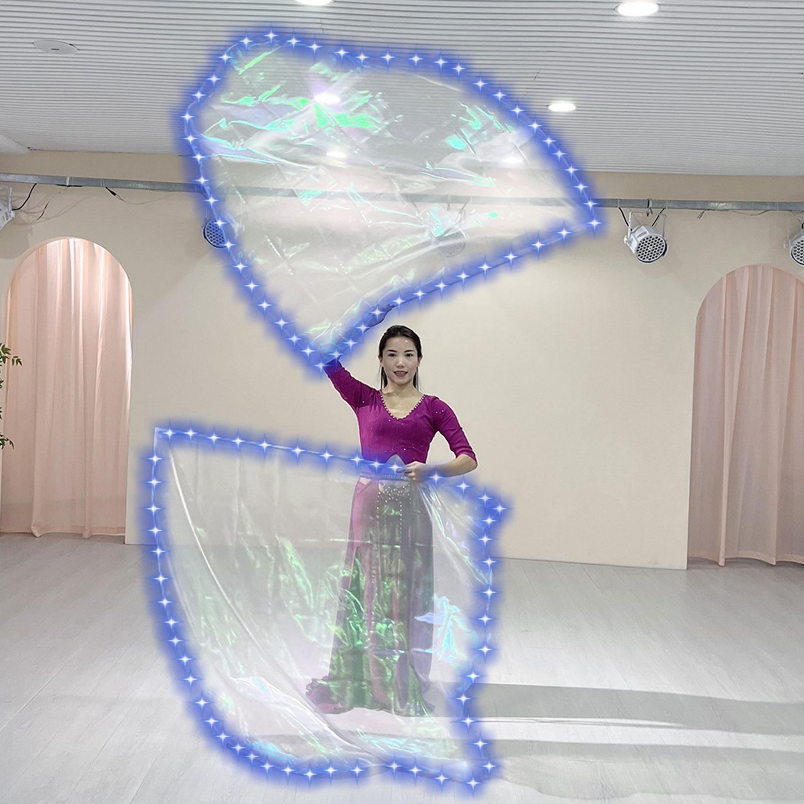 

Цветной светодиодный светящийся флаг, флаг для танца, реквизит для танца, аксессуары, танец живота для сценического выступления, реквизит для практики, танец хвалы